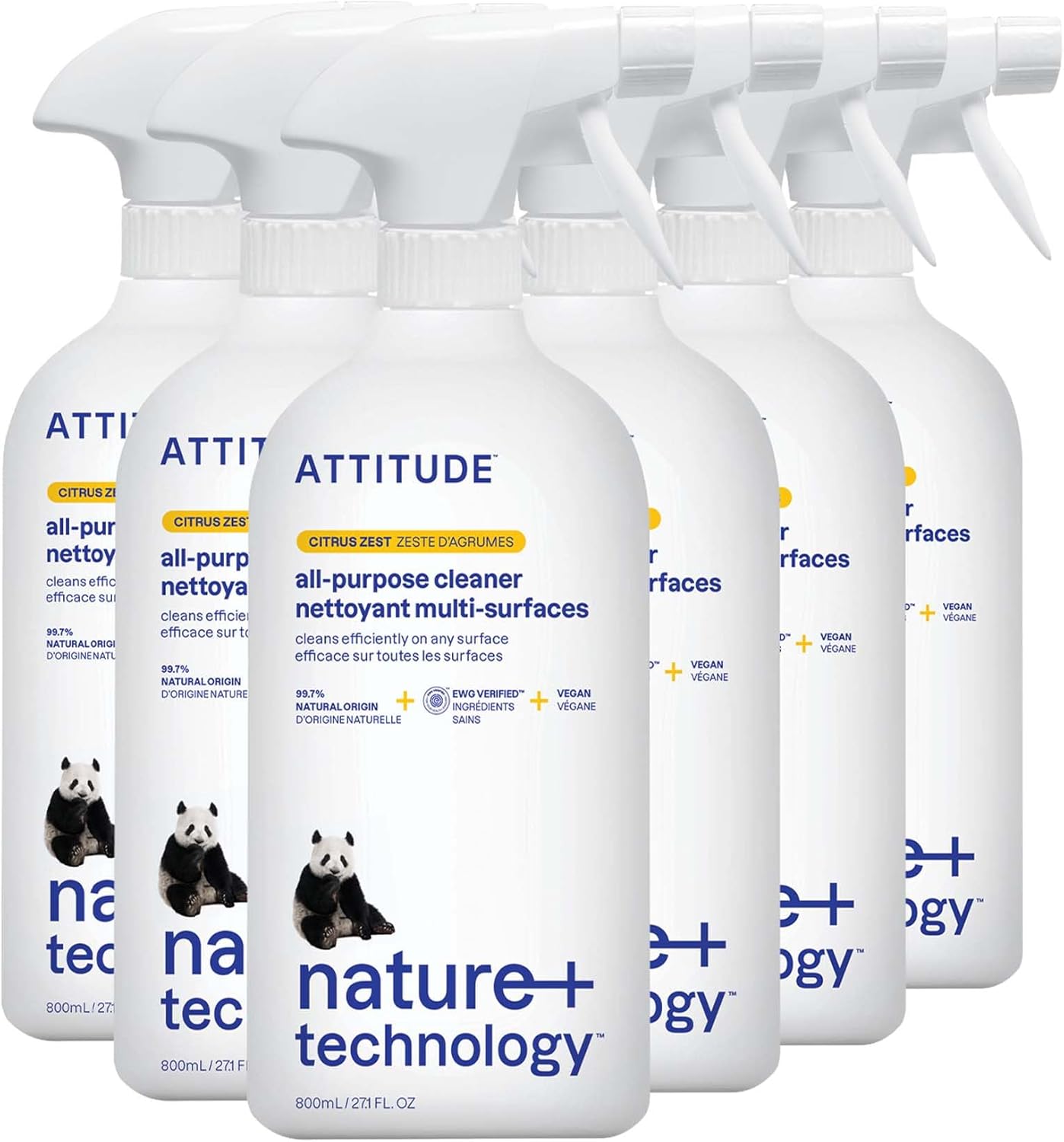 ATTITUDE All Purpose Cleaner Spray for Streak-Free Surfaces