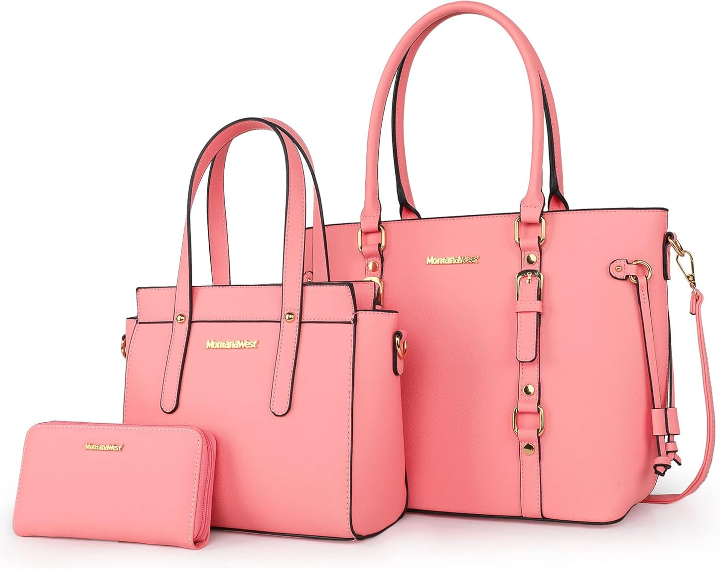 Montana West 3PCS Purses for Women Tote Bag and Wallet Set