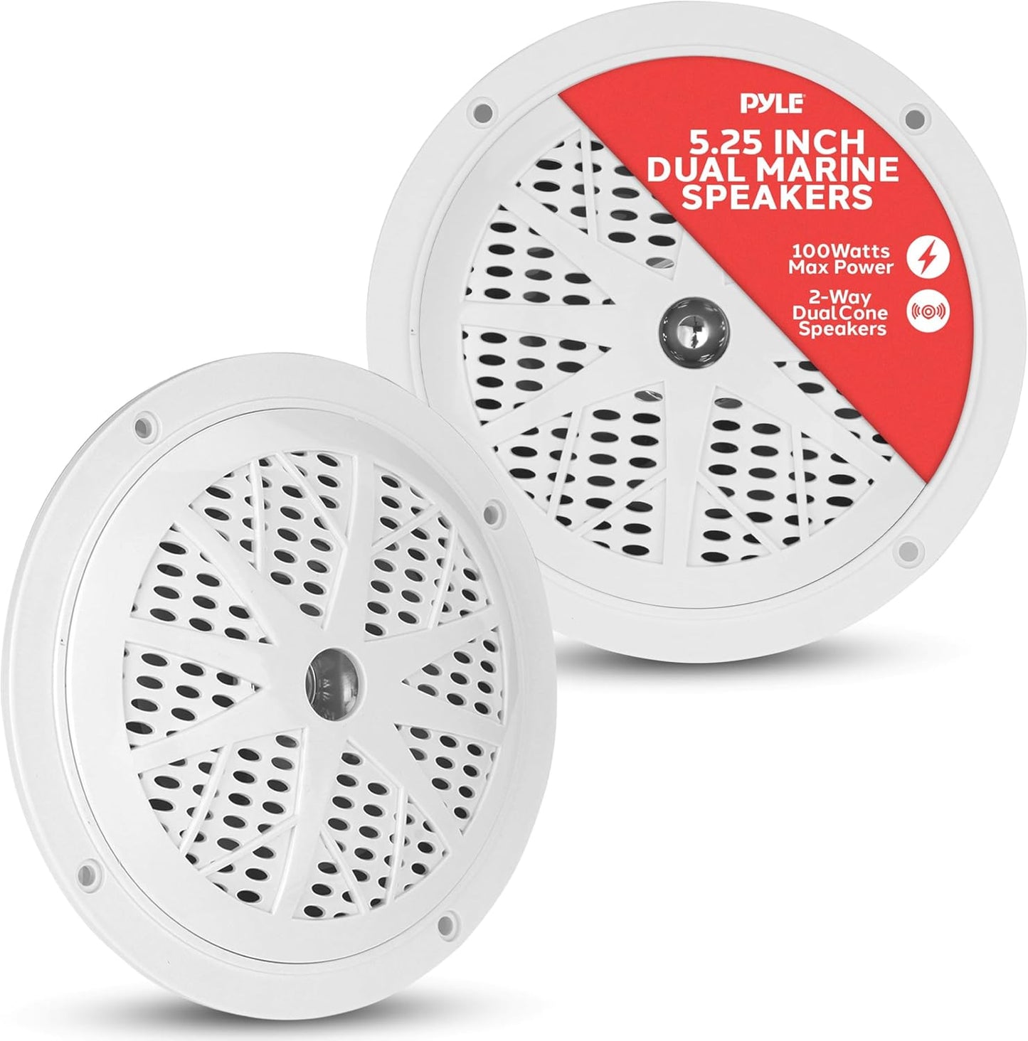 100W Waterproof Marine Speakers - Clear Outdoor Sound Quality!