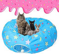 Large Cat Donut Tunnel Bed 12.5 in Diameter - Foldable Play Tunnel