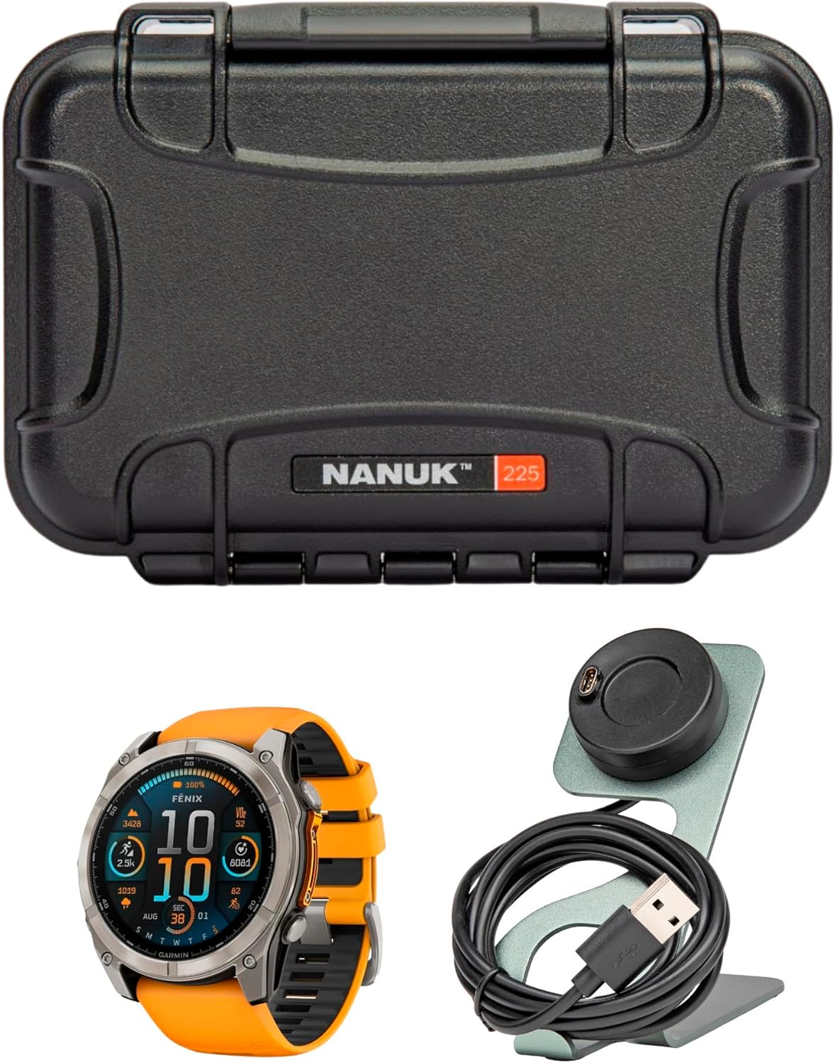 Garmin Fenix 8 Sapphire GPS Smartwatch Bundle - Enhanced Performance