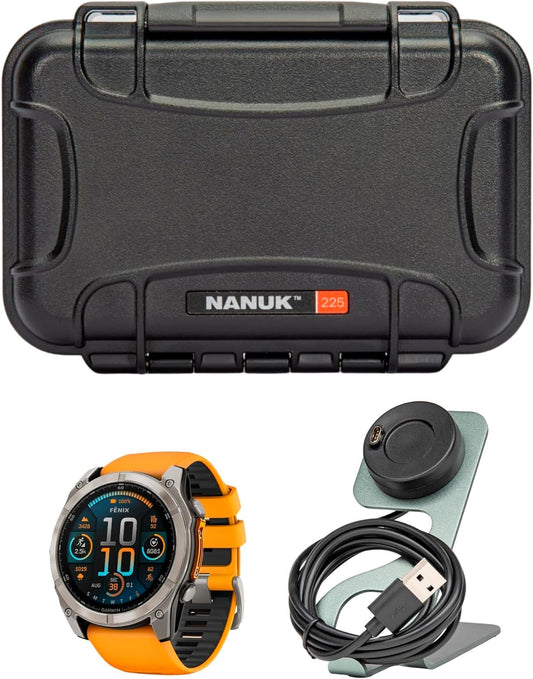 Garmin Fenix 8 Sapphire GPS Smartwatch Bundle - Enhanced Performance