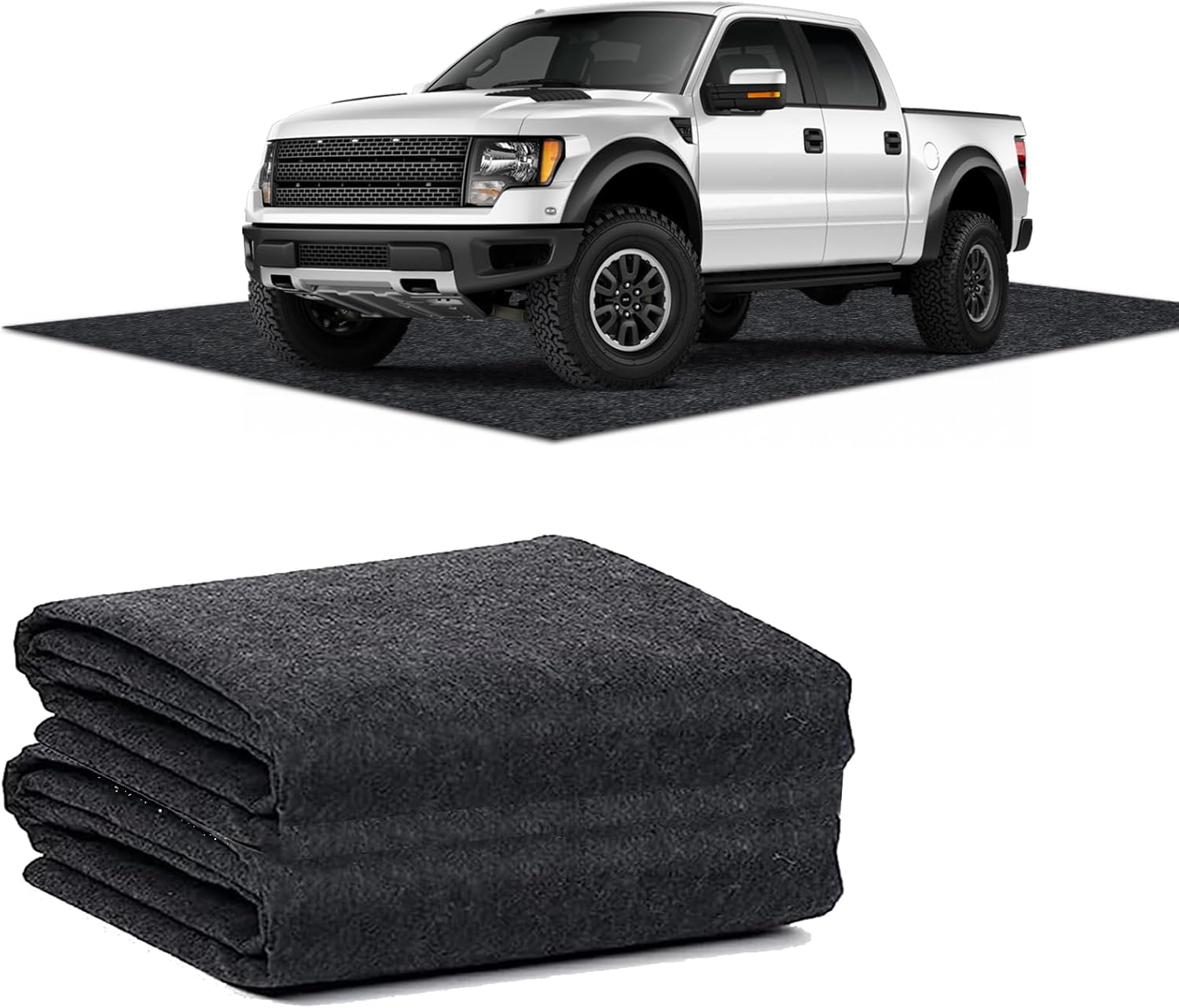 17 x 7.4 FT Garage Floor Mat for Oil Spill Protection and More