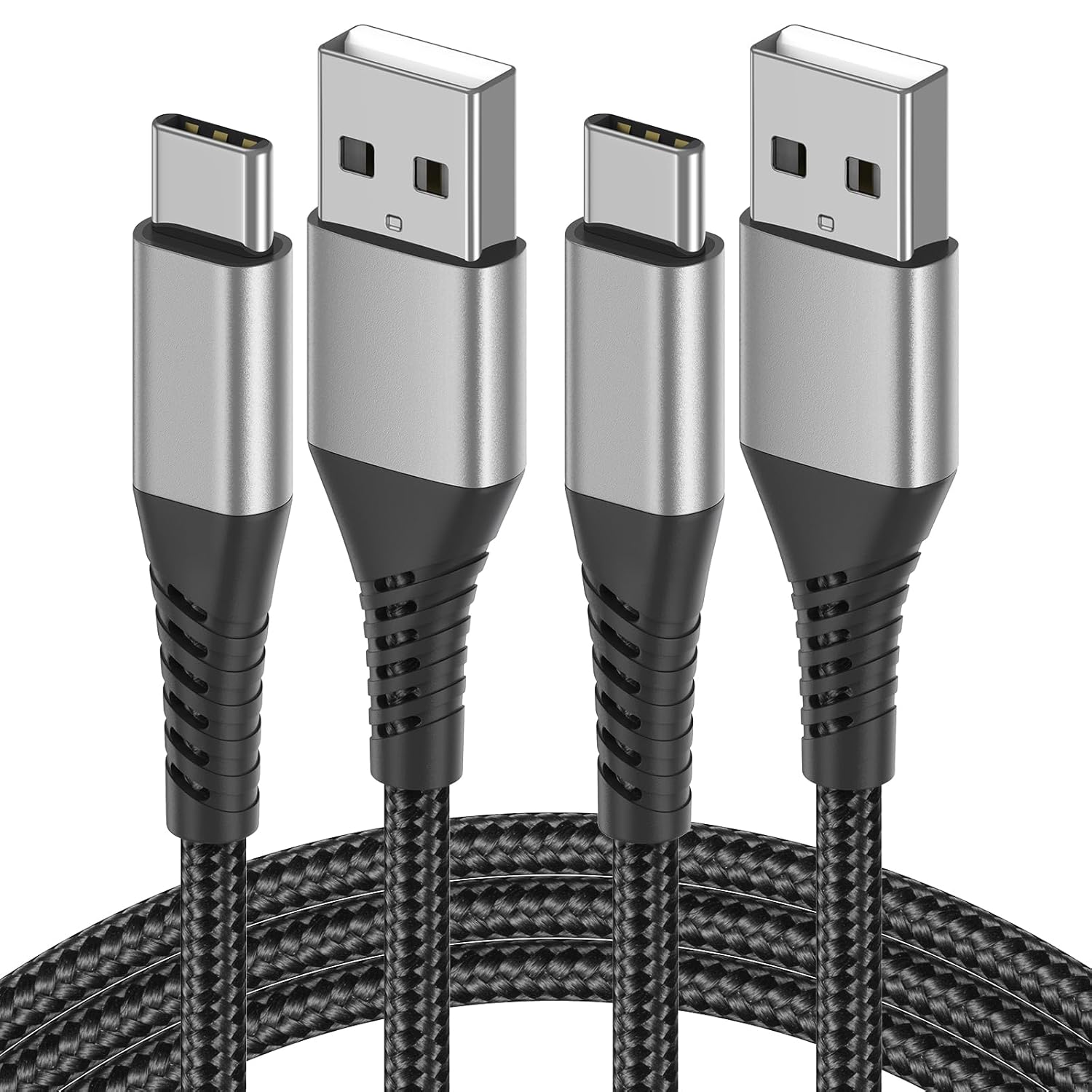 Fast Charge iPhone, Samsung, Google - 2 Pack 3FT USB C Cable by Umefly