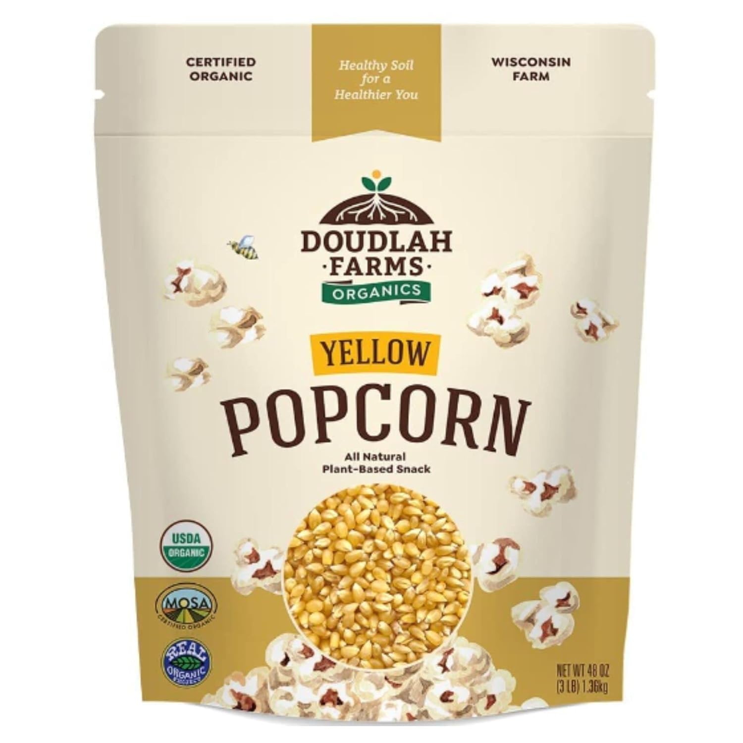 Premium Wisconsin Grown Organic Popcorn Kernels