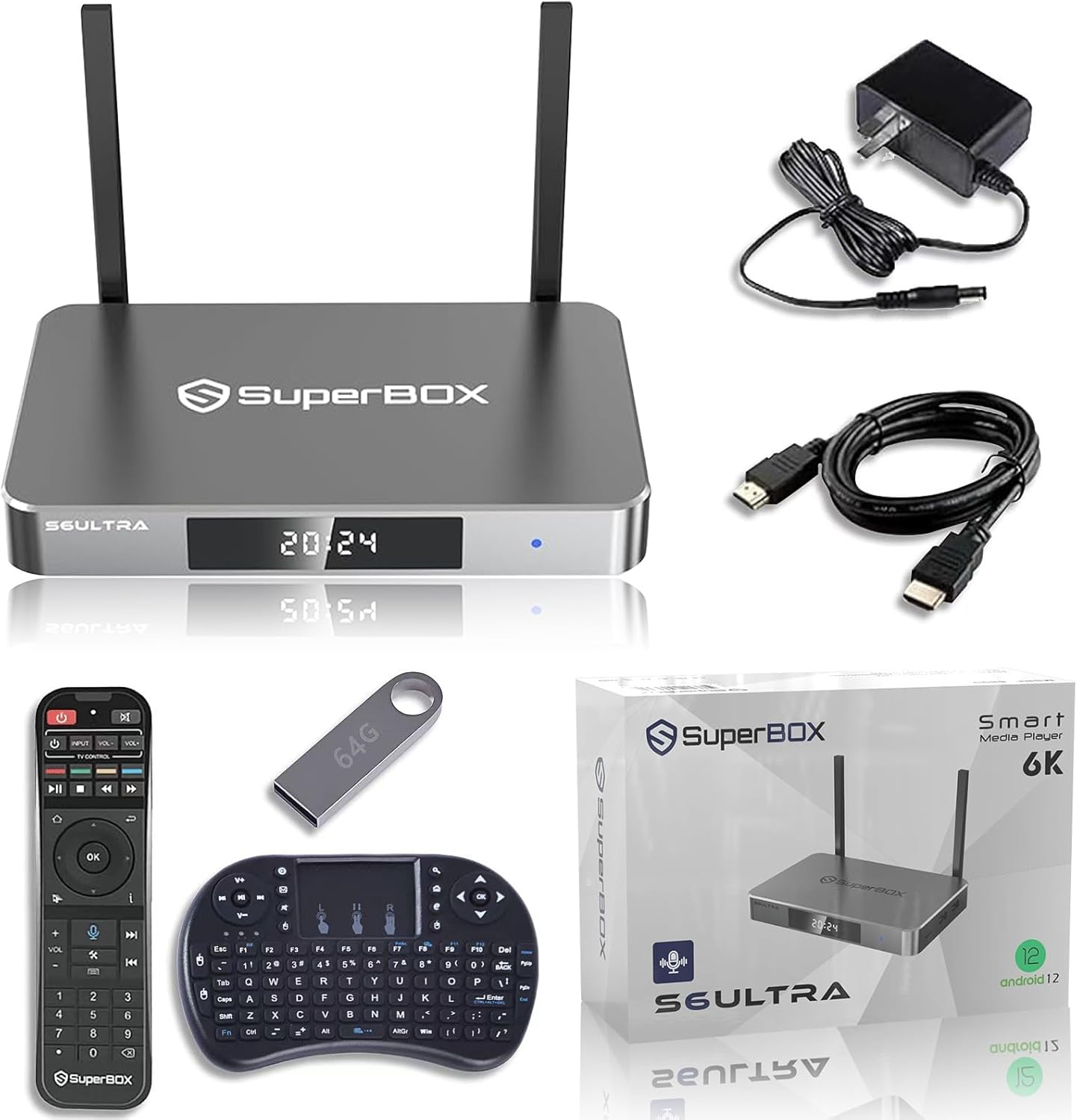 New Generation Smart S6-Ultra TV Box with 4G RAM and 128G ROM