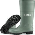 Men's PVC Rain Boots with Steel Shank - Waterproof Work Boots