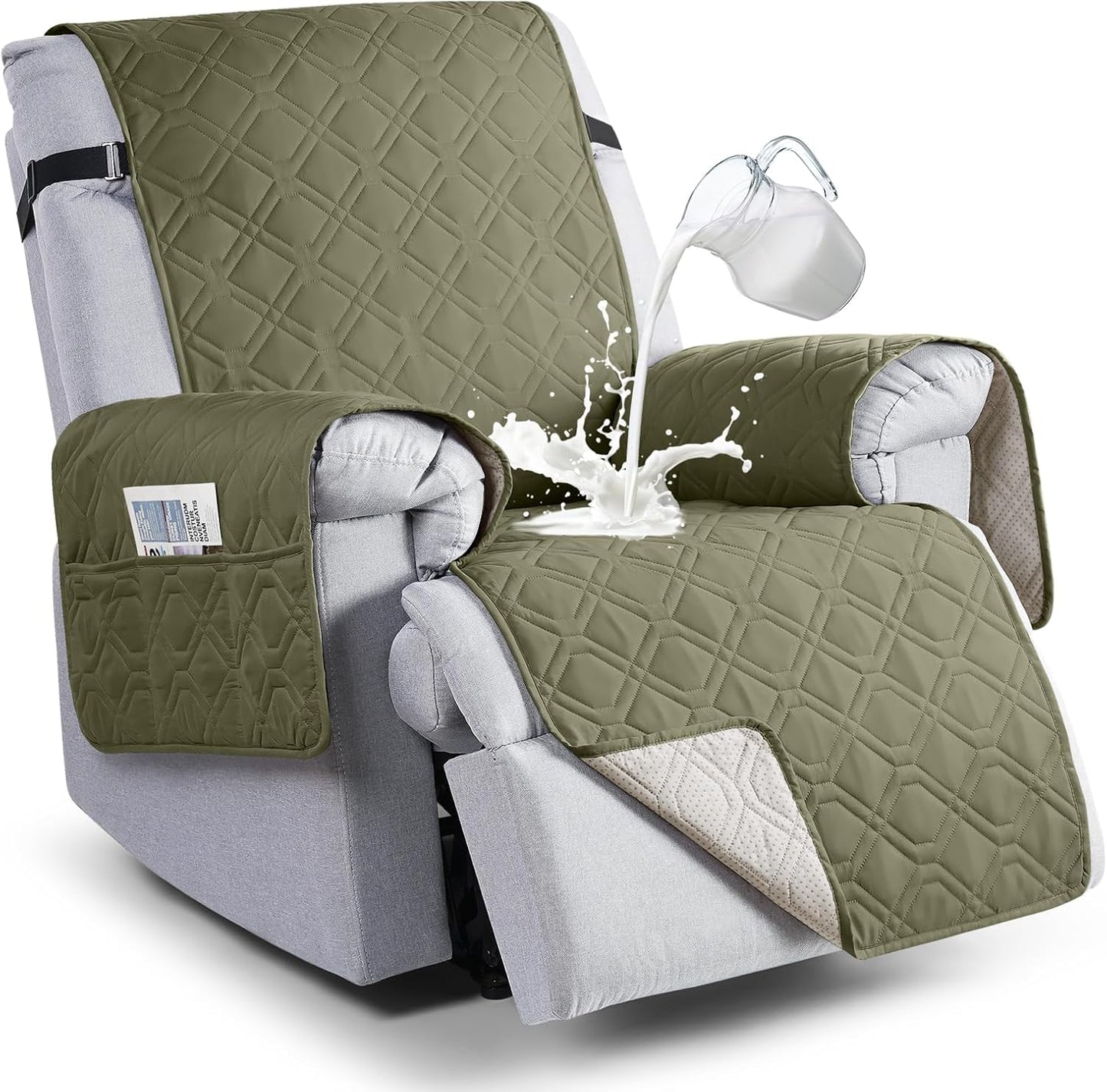 VANSOFY Waterproof Recliner Chair Cover for Pets and Dogs