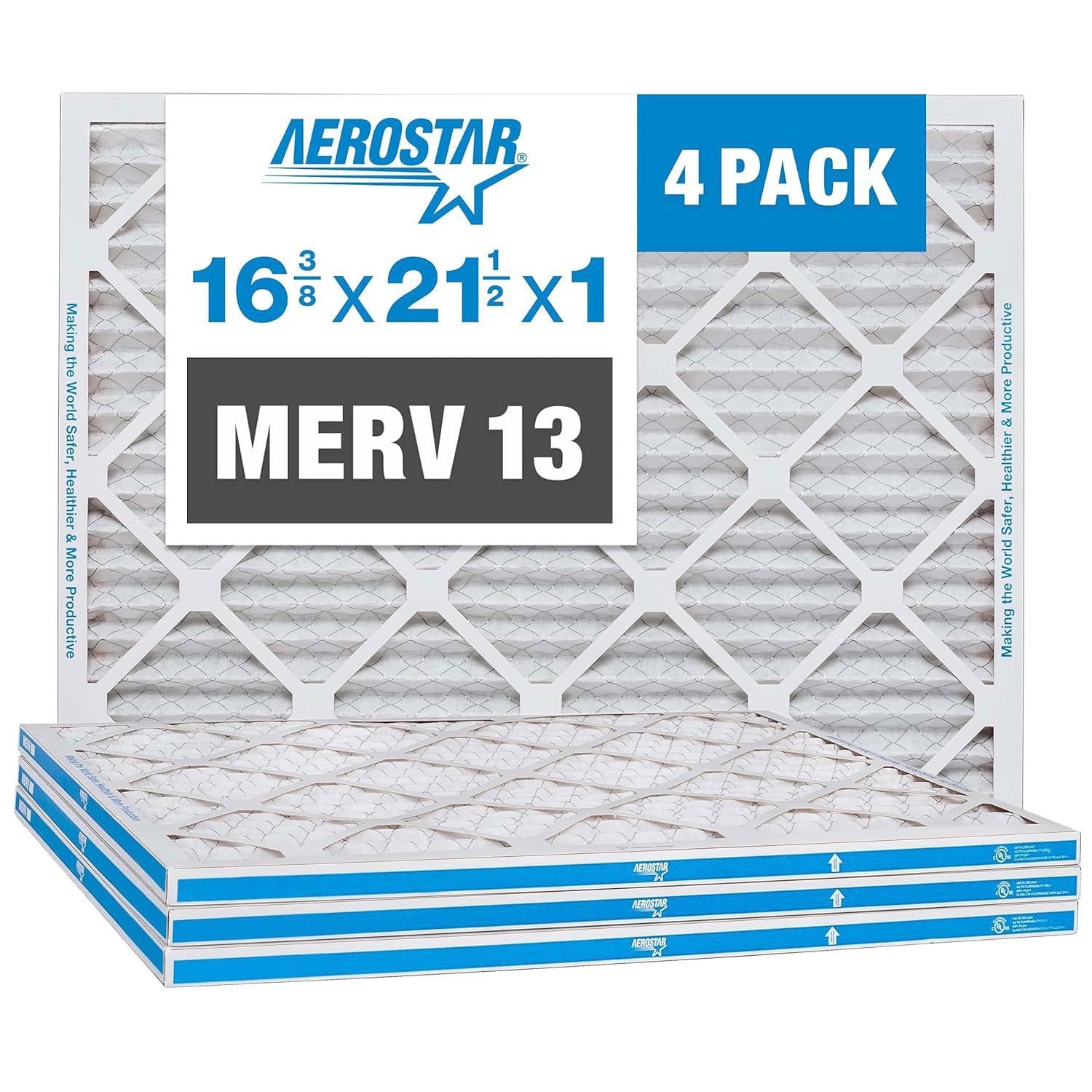Aerostar 16.375 x 21.5 x 1 MERV 13 Air Filter for HVAC Systems