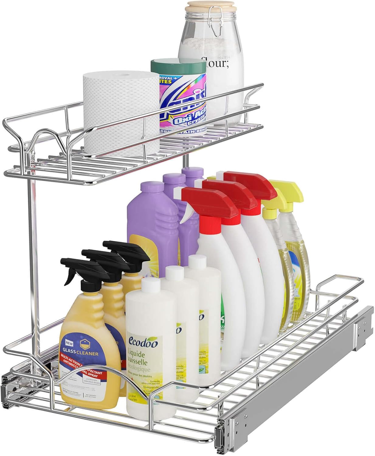 OCG Under Sink Cabinet Organizer with Smooth Slide Out Design