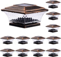 Solar Post Cap Lights for 4x4 Posts - Two Mode Warm/Bright (12pk)