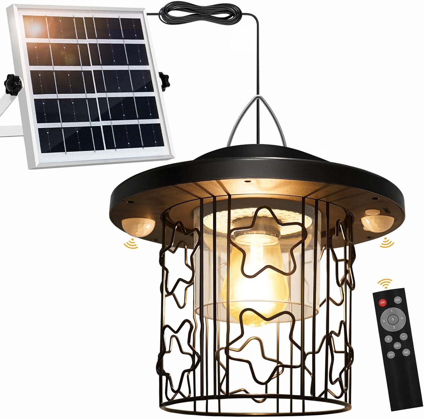 Solar Shed Light with 3000LM Brightness and 5 Modes for Sheds