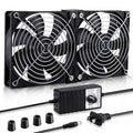 Wathai Big Airflow 240mm Dual Fan with Speed Controller - Powerful