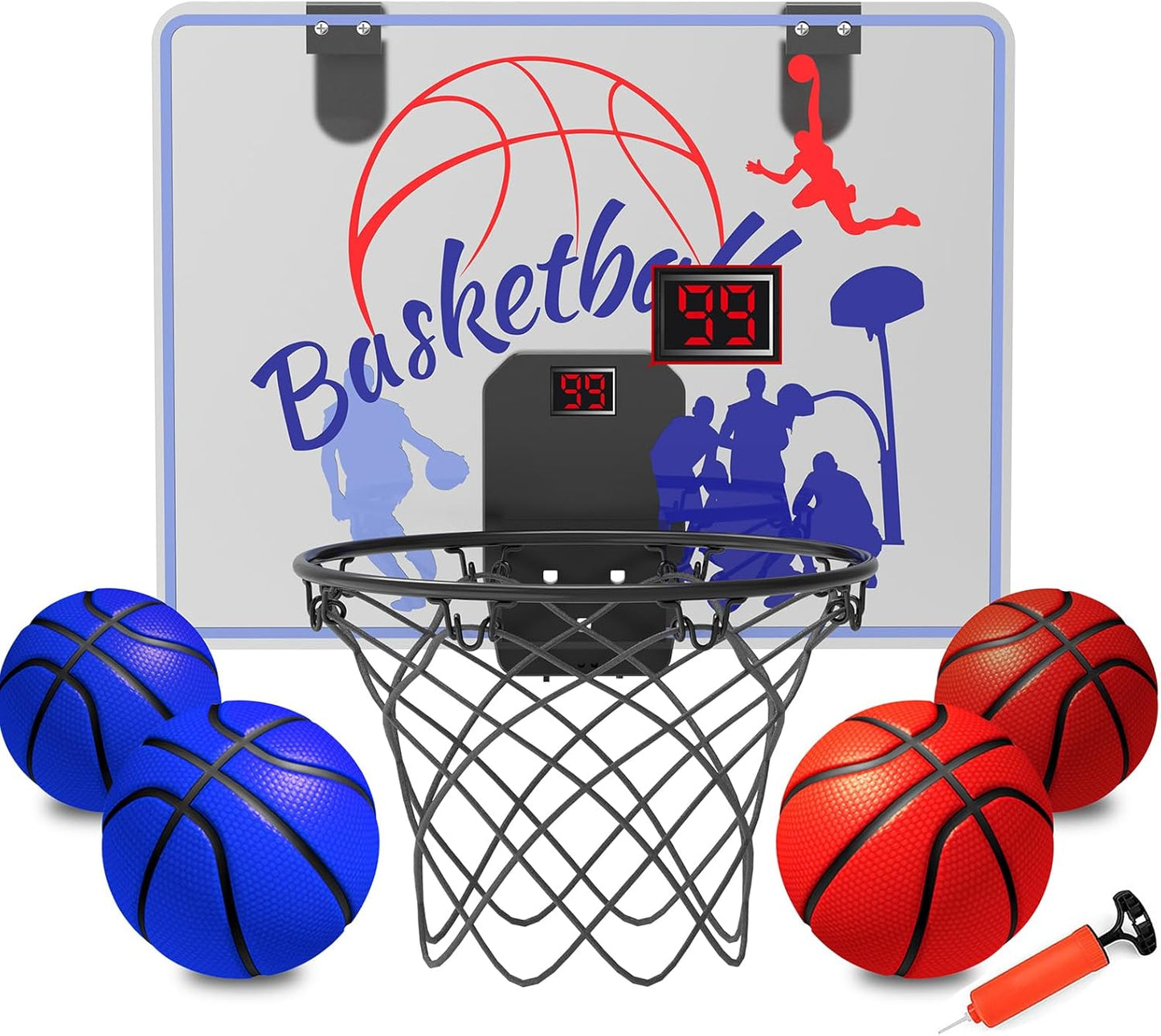 Indoor Basketball Hoop for Kids 4-12 Years Old - Fun & Safe