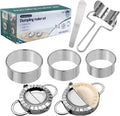 AMGOYA Stainless Steel Dumpling Maker Kit: Easy Dough Making