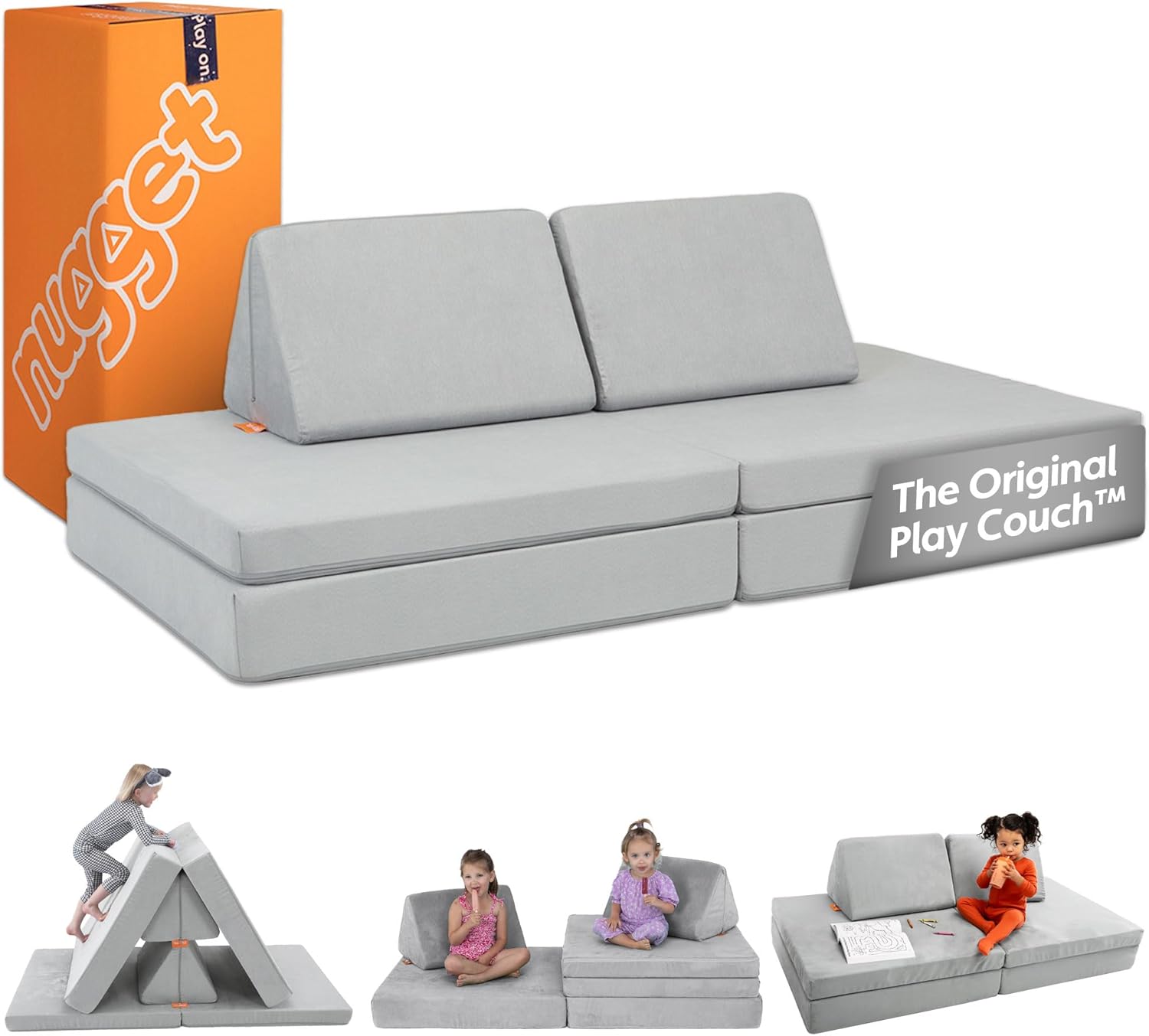 Nugget Play Couch for Kids - Modular Foam Sofa for Imagination