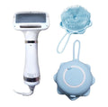 Pet Hair Dryer and Bath Brush with Shampoo Dispenser - 3-in-1 Groomer