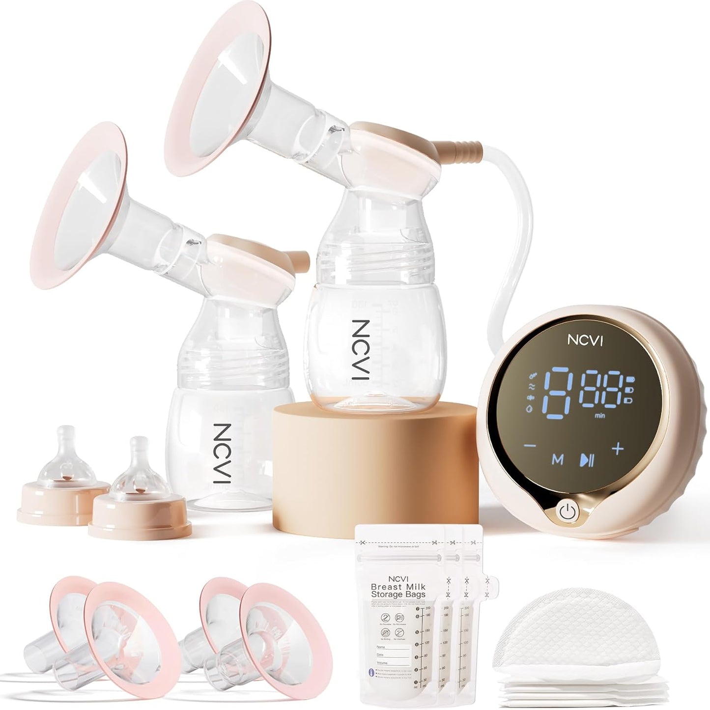 NCVI 8100 Double Electric Breast Pump for Large Nipples