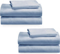 100% Cotton 2-Pack Twin Sheet Set - Soft Sateen Cooling Twin Sheets