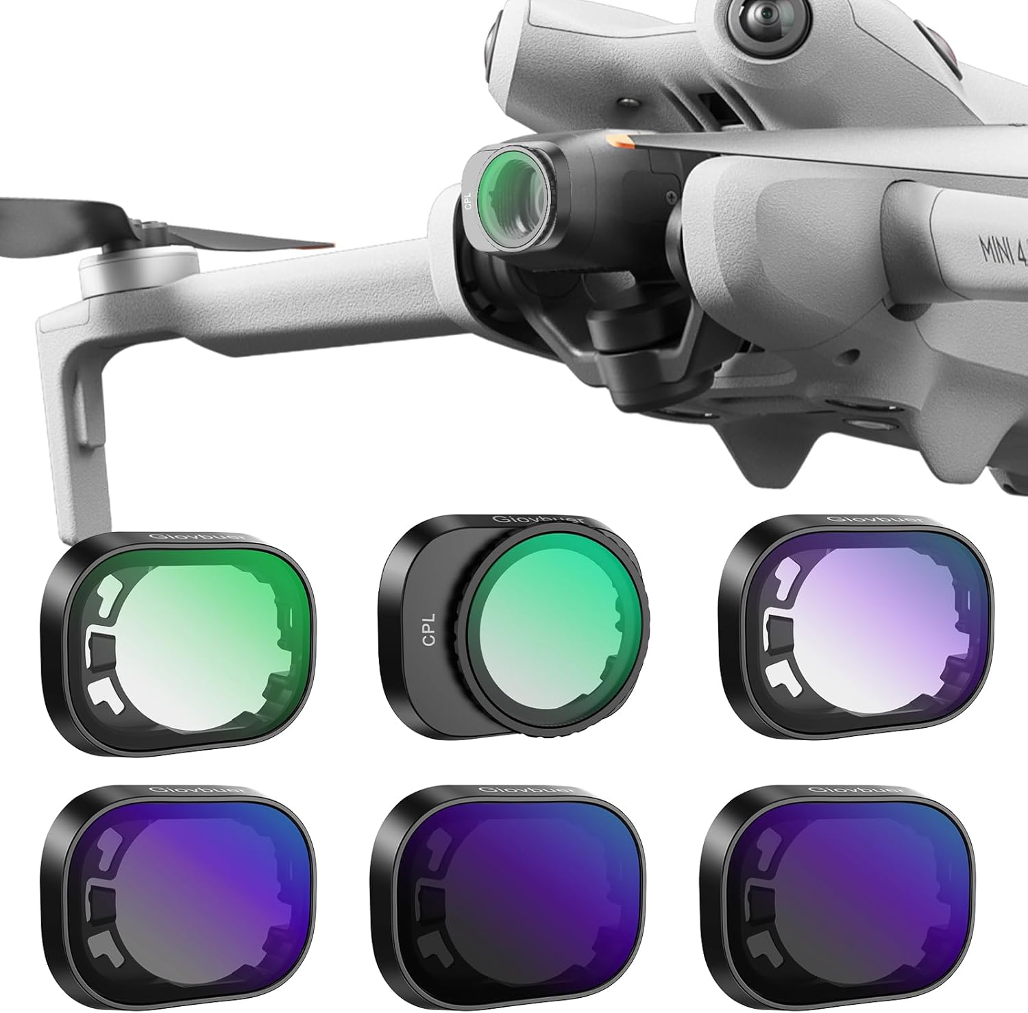 ND Filter Set for DJI Mini 4 Pro - 6 Pack with Case & Cloth