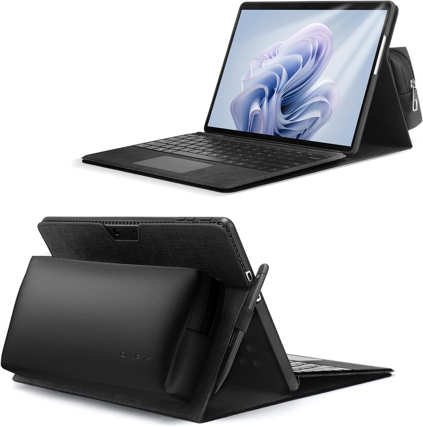 Omnpak Microsoft Surface Pro 11/10/9 Case with Multiple Angles