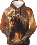 Cool Hoodies for Men Funny Mens Hoodies 3D Print Pullover - Warm Plush