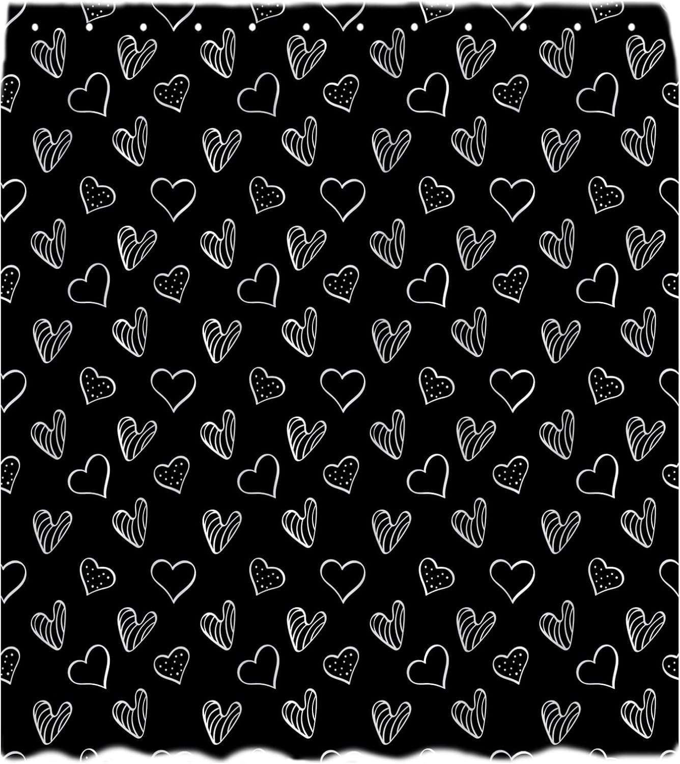 Romantic Heart Shower Curtain Set CCNSTMS