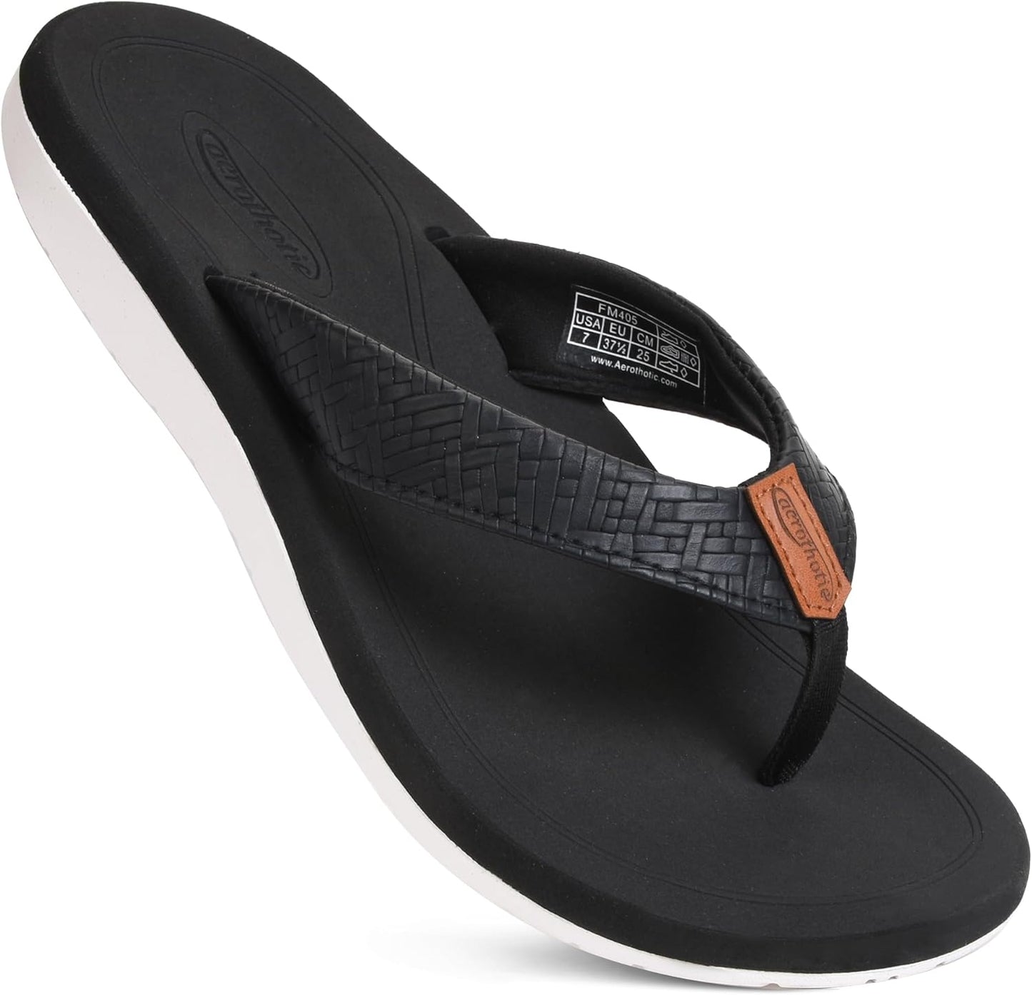 AEROTHOTIC Womens Flip Flops with Arch Support for Comfort