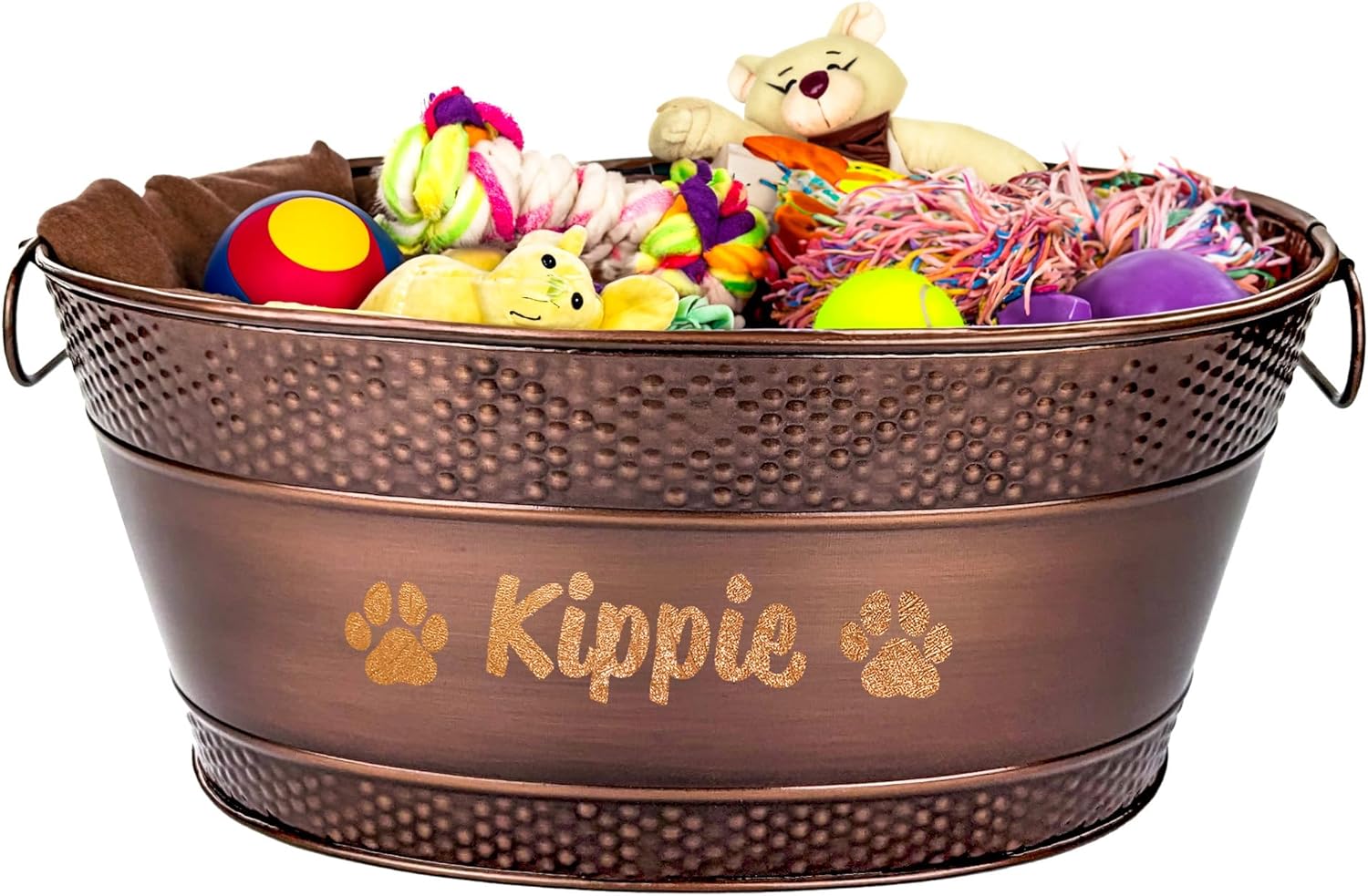 Personalized Metal Dog Toy Bin for Stylish Pet Storage