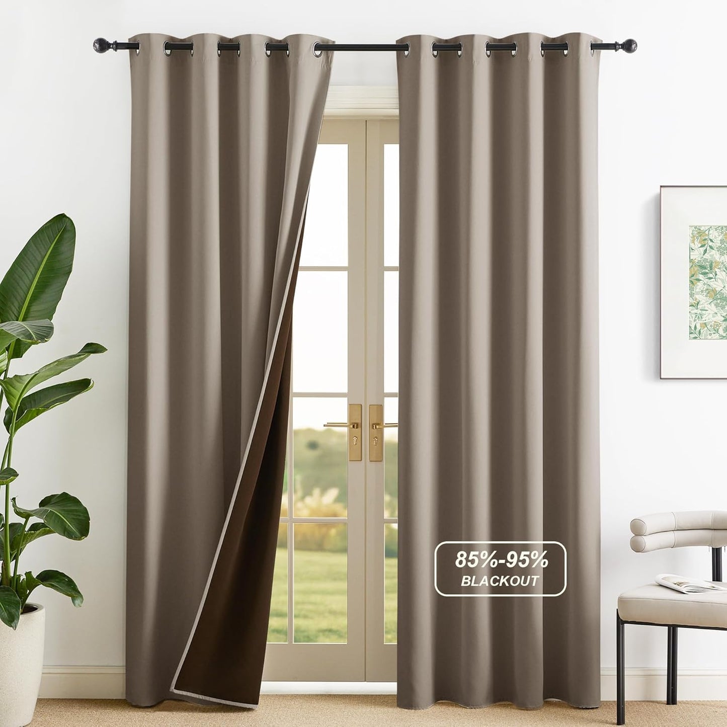 NICETOWN Room Darkening Curtains for Total Blackout and Comfort