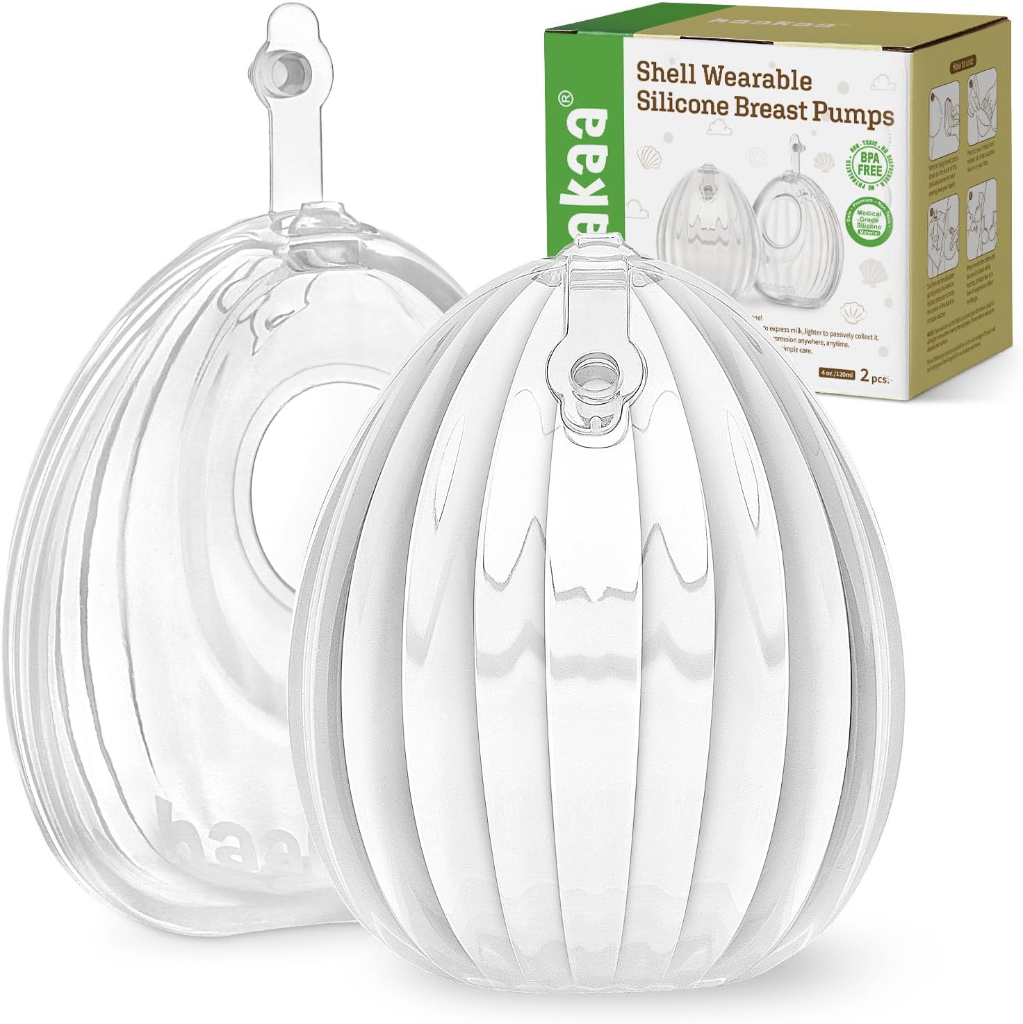 Haakaa Wearable Breast Pump - Hands-Free Silicone Milk Collector