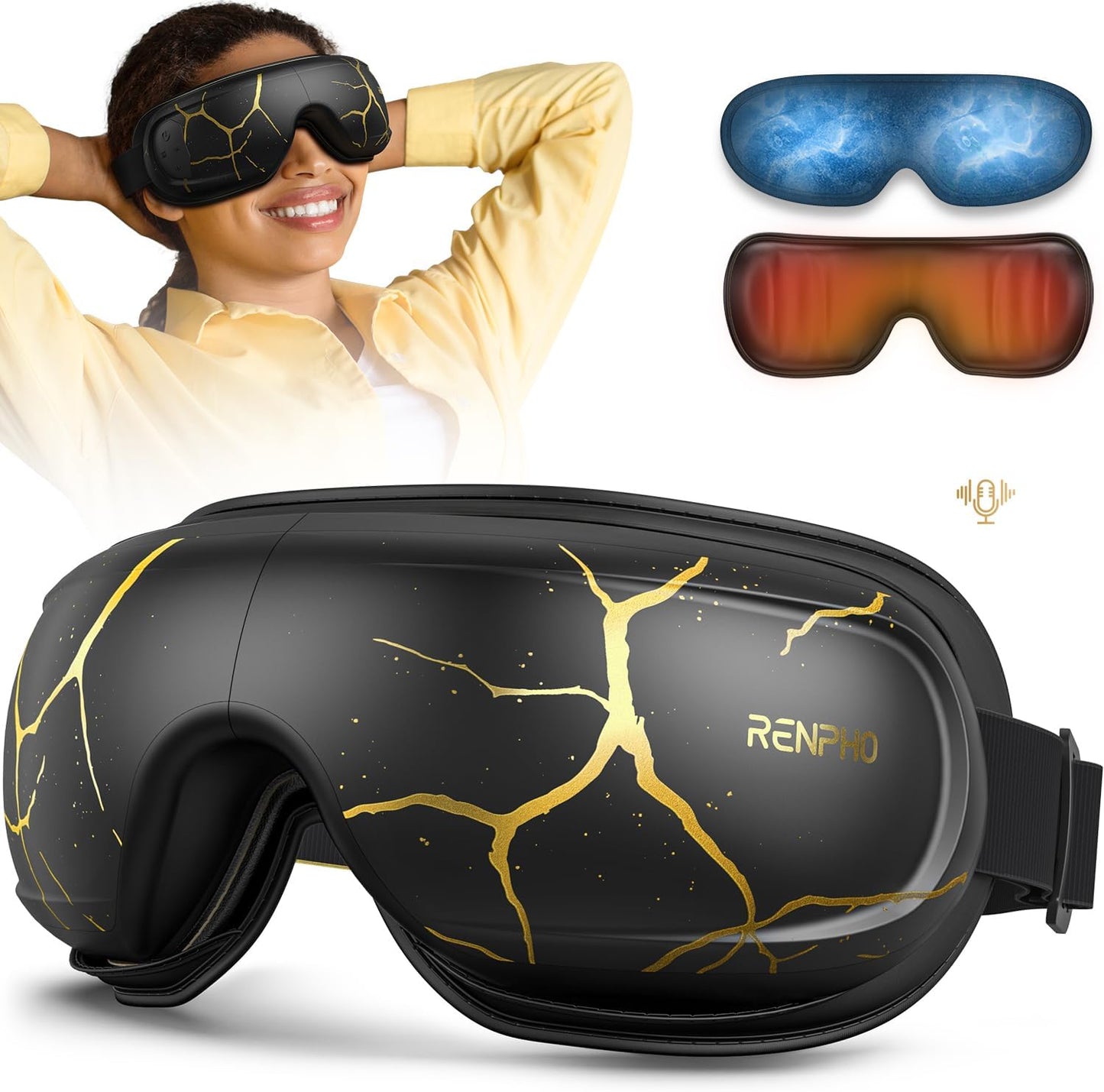 RENPHO Eye Massager with Heat and Cooling for Relaxation