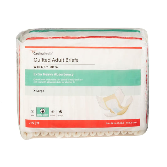 Wings Plus Quilted Underwear 60ct XL - Protection for Adults
