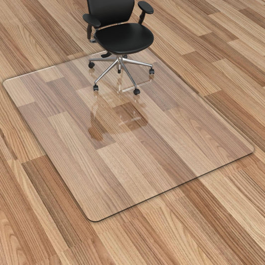 Office Chair Mat for Hardwood Floor - Durable 53x45 Clear Protector