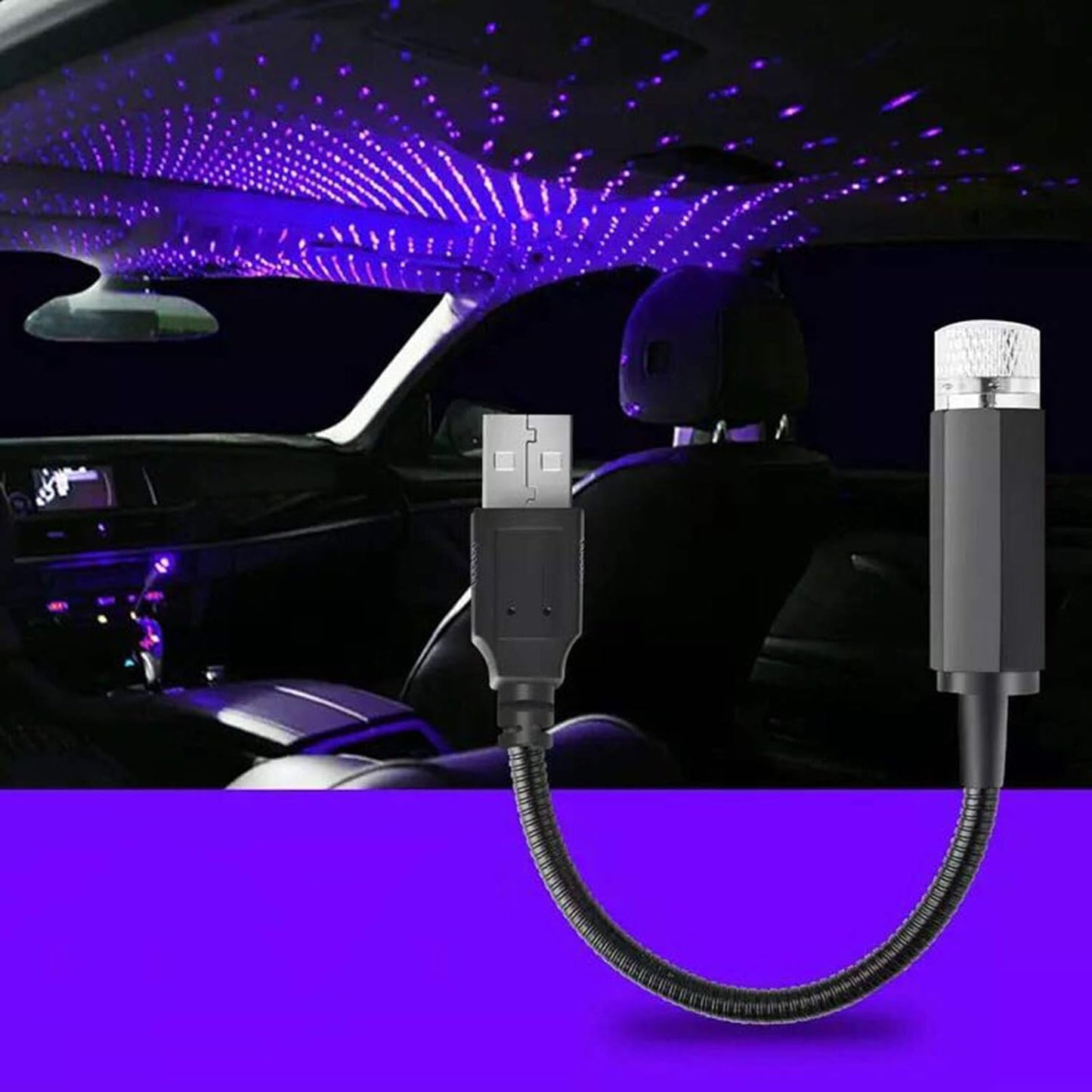 Portable Star Projector: Dreamy Blue Purple Ambiance 