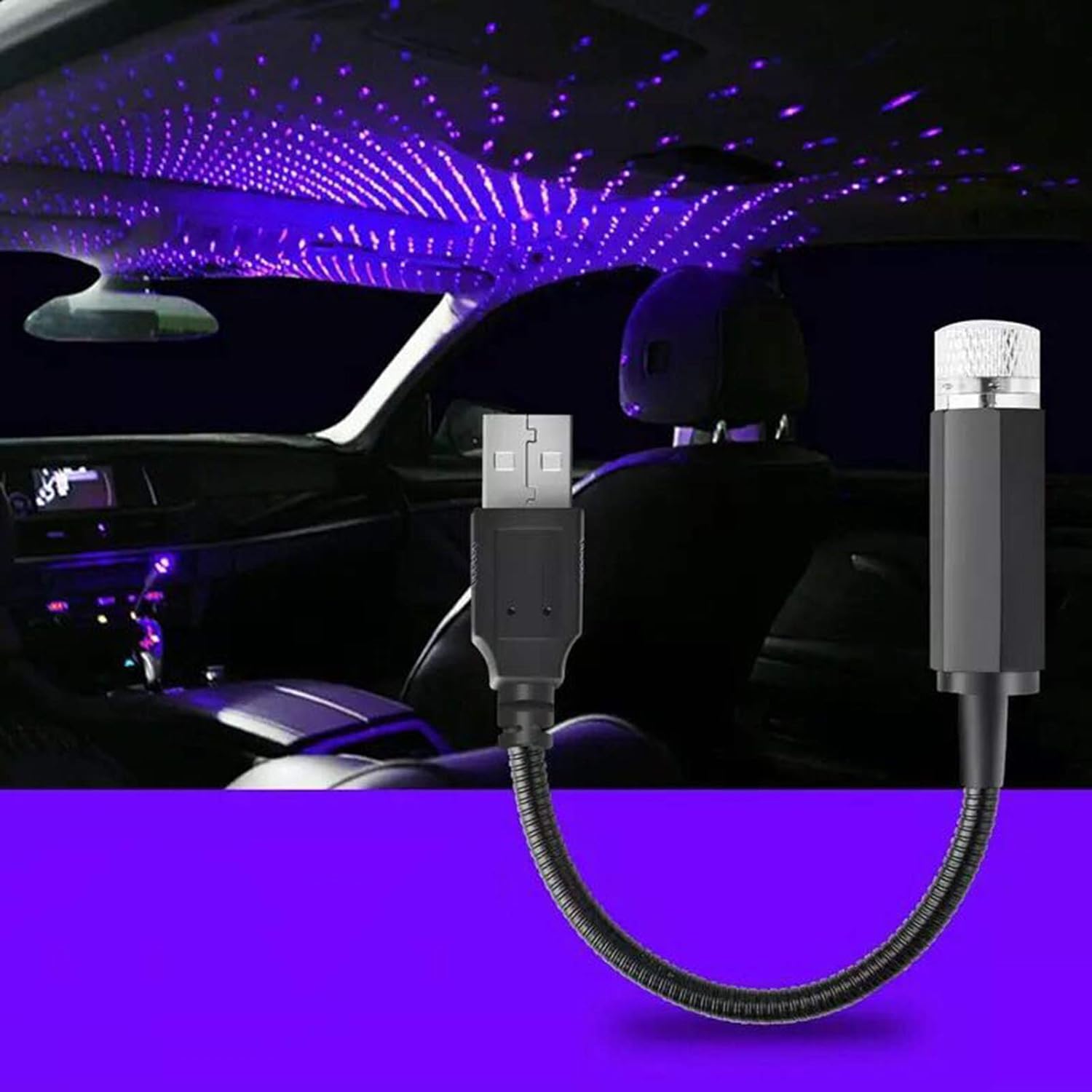Portable Star Projector: Dreamy Blue Purple Ambiance 