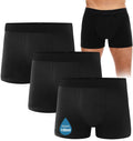 Men's Incontinence Underwear Black Boxer Brief - Washable Leakproof