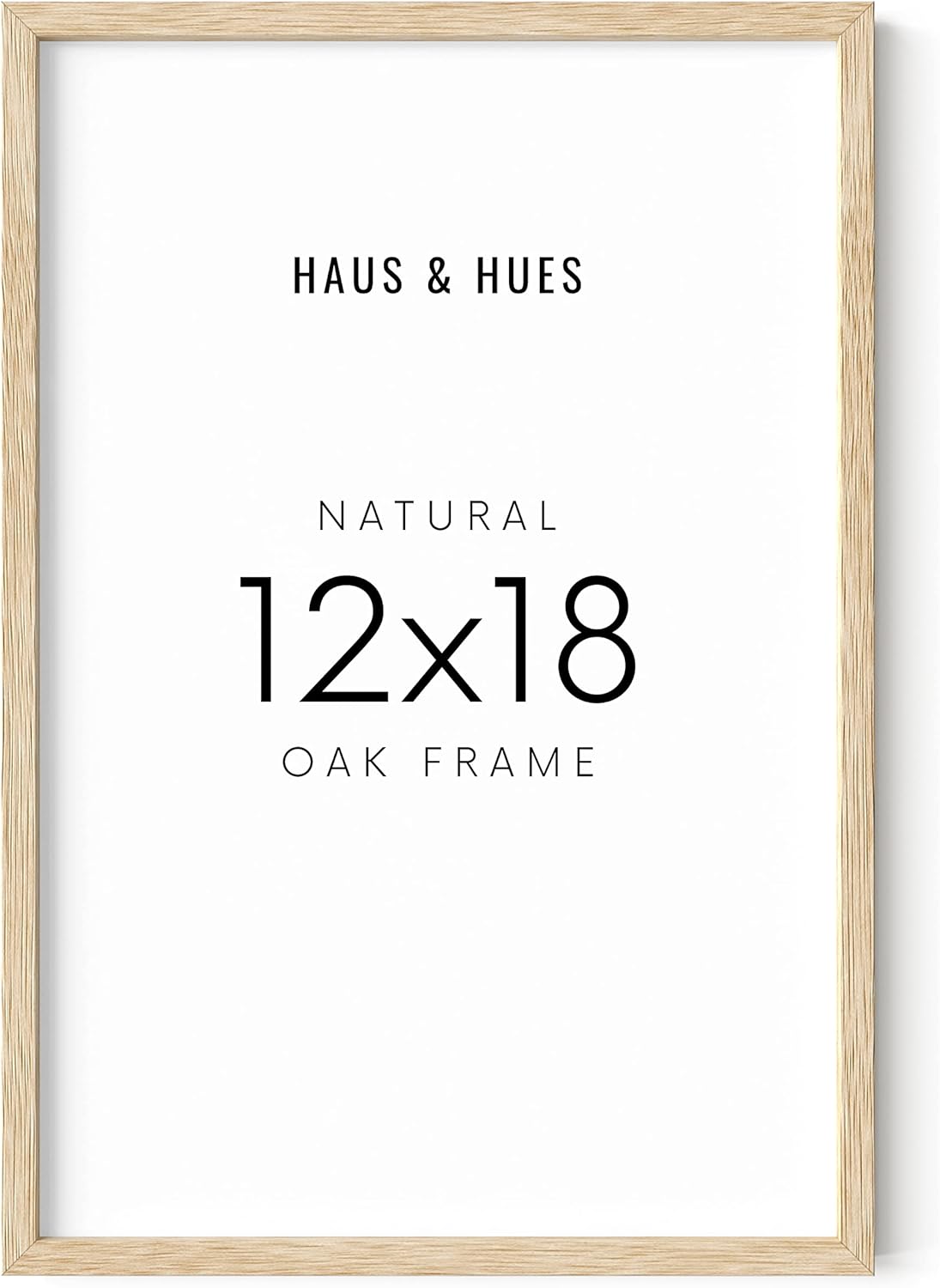 12 x 18 Picture Frame Set of 1 in Light Wood for Art Display