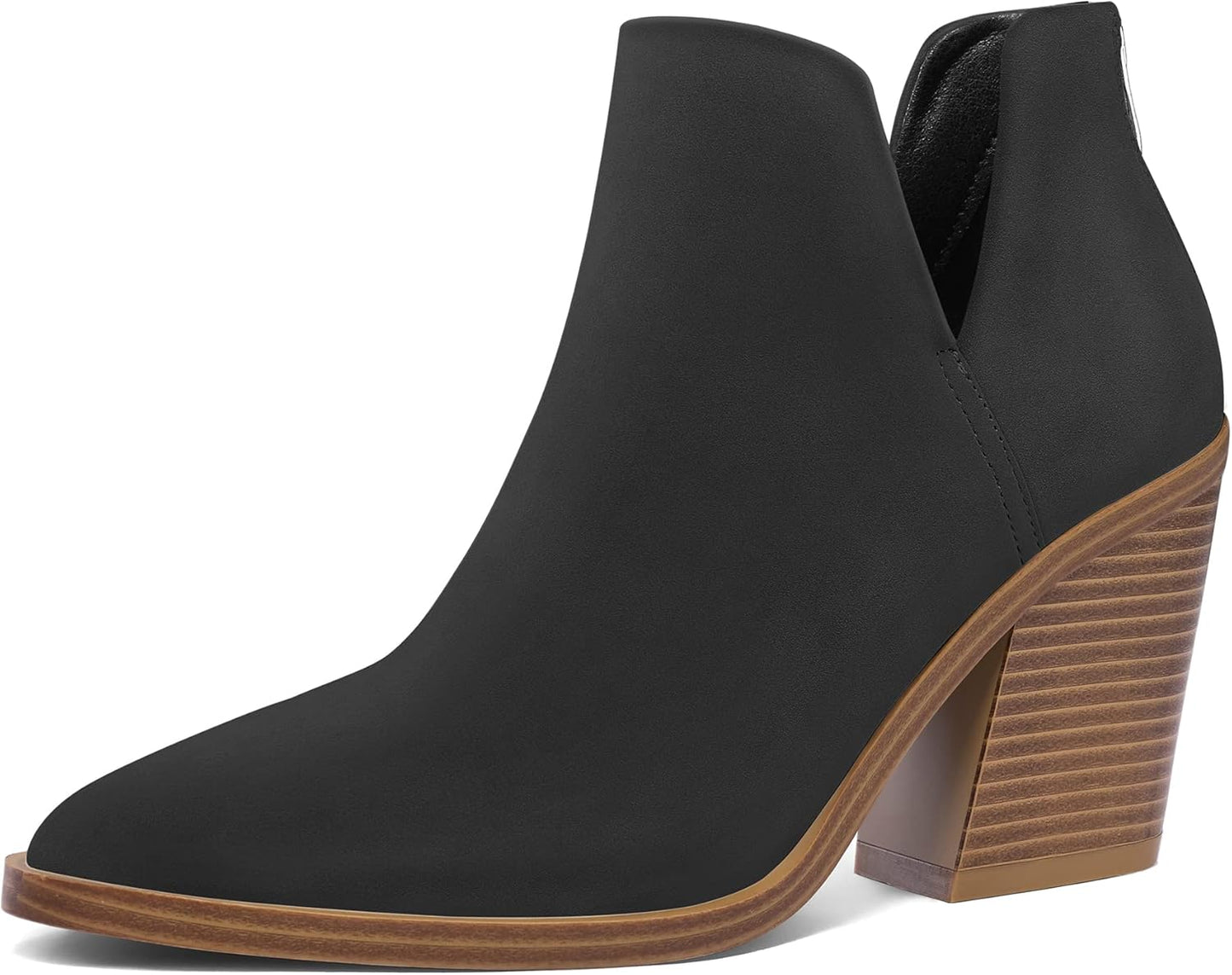 Stylish Women's Ankle Boots with Cutout Design and Comfort