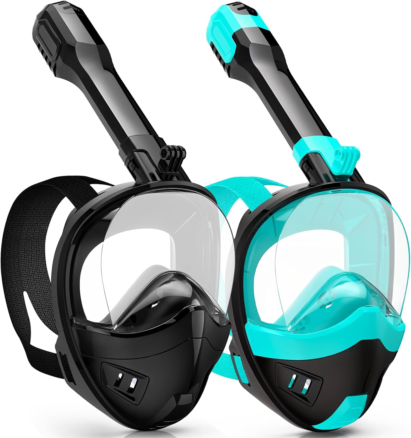 Full Face Snorkel Mask with 180 Degree Panoramic View for All