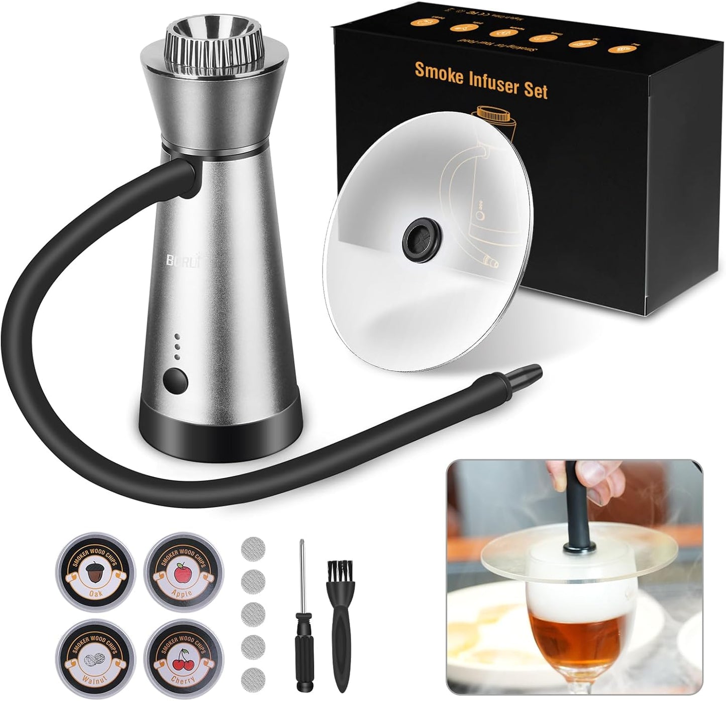 Portable Handheld Cocktail Smoker Kit