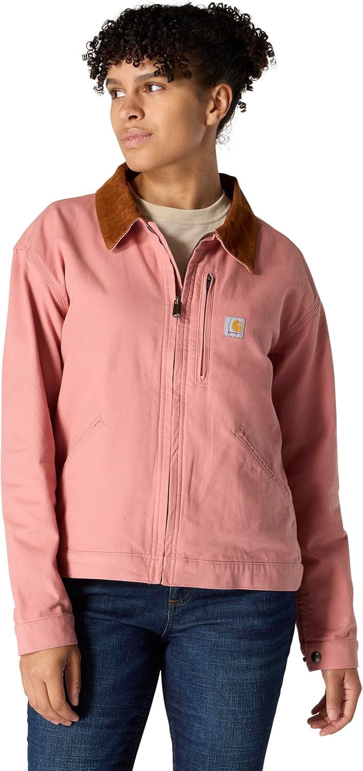 Carhartt womens Rugged Flex Loose Fit Canvas Detroit Jacket Review