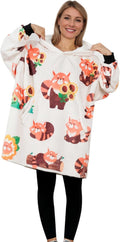 Cozy Red Panda Hooded Blanket - Snuggle Up in Style!