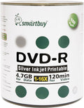 Smartbuy 4.7GB/120min 16x DVD-R Silver Inkjet Hub Printable - Reliable