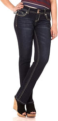 WallFlower Luscious Curvy Bootcut Mid-Rise Jeans (Style 1A6M)