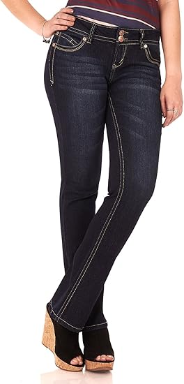 WallFlower Women's Luscious Curvy Bootcut Jeans for Comfort