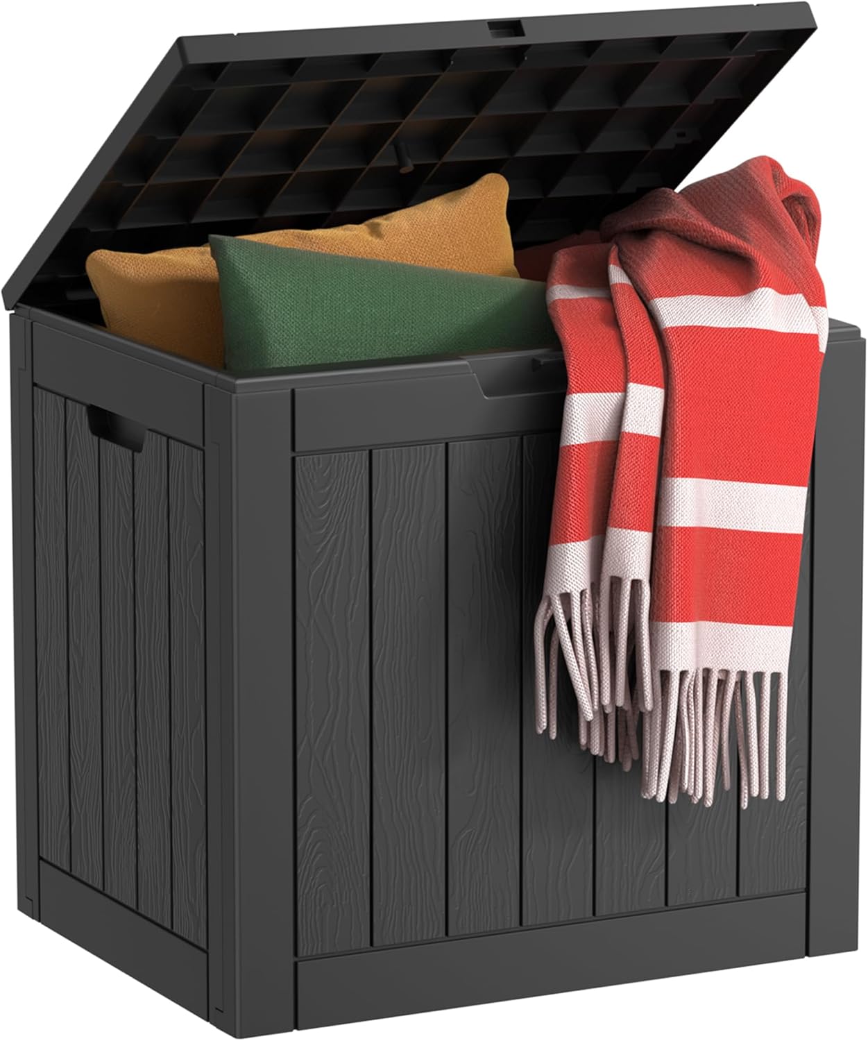 EasyUp 30 Gallon Resin Deck Box for Outdoor Storage Needs