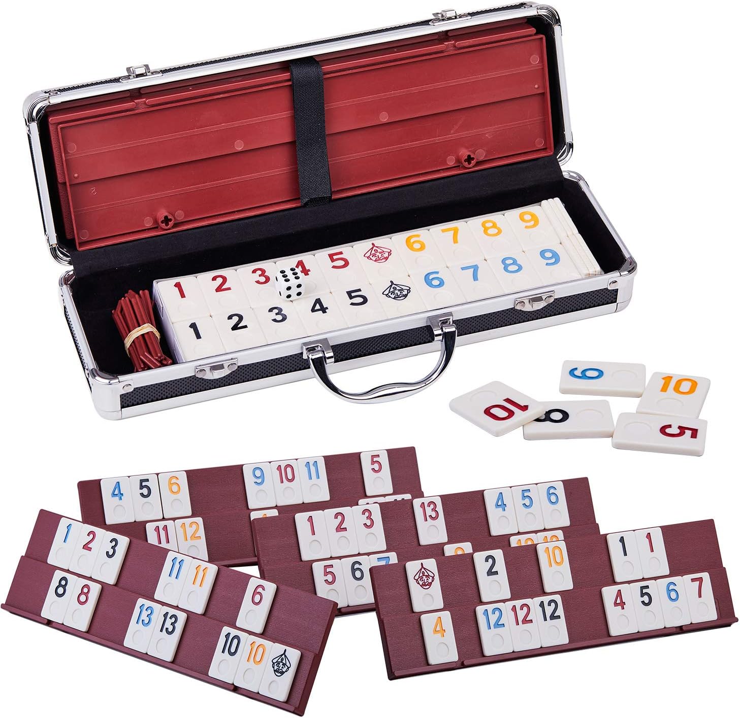 Doublefan Rummy Cube 4 Player Edition - Classic Board Game Set