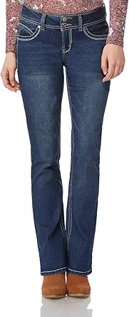WallFlower Women's Luscious Curvy Bootcut Jeans for Every Body