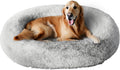 Orthopedic Calming Dog Bed for Extra Large Dogs XL Light Grey